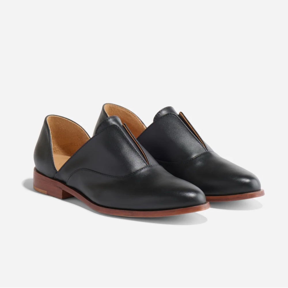 Black Leather Oxfords Size 10